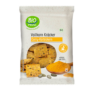 BIO PRIMO Bio Curry-Kürbiskern Knäckebrot 175,0 g, 1 Pack