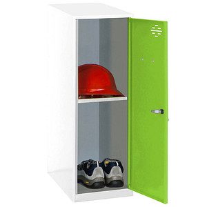 Simonrack Spind SIMONLOCKER DISM weiß, grün 8425437116858, 1 Schließfach 30,0 x 50,0 x 91,5 cm