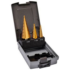 makita Stufenbohrer-Set HSS Titan D-46573, 3-teilig