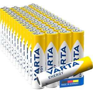 VARTA Batterien ENERGY Alkali-Mangan Micro AAA 1,5 V, 50 St.