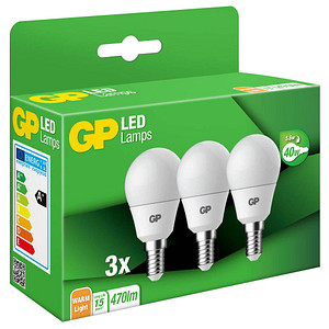 GP LED-Lampen Deco Mini Globe E14 4,9 W matt, 3 St.