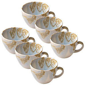 HEART & SOUL Kaffeetassen Perfect Match Breeze blau 0,21 l, 6 St.