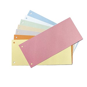 Wekre Trennstreifen farbsortiert, 190 g/qm Karton 24,0 x 10,5 cm, 100 Blatt