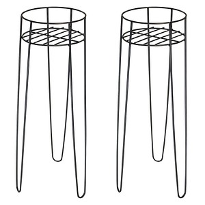 WAGNER® design yourself Pflanzenständer GH 0660 Metall, Ø 20,0 cm schwarz rund, 2 St.