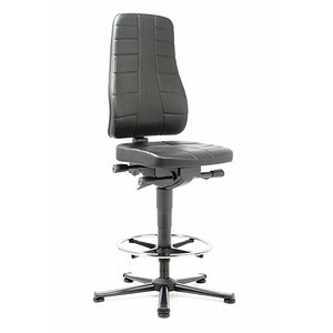 bimos Arbeitsdrehstuhl All-In-One schwarz Kunstleder