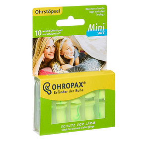 OHROPAX® OHROPAX Mini SOFT Ohrstöpsel 35 dB Schaumstoff, 10 St.