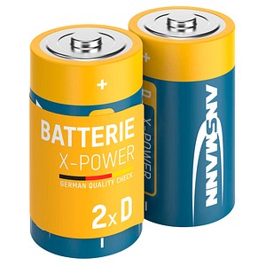ANSMANN Batterien X-POWER Alkali-Mangan Mono D 1,5 V, 2 St.