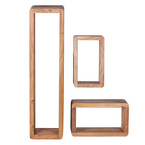 WOHNLING Wandregale akazie 80,0 x 15,0 x 20,0 cm, 1 St.