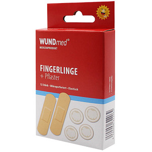WUNDmed® Pflaster Fingerlinge + Pflaster 02-102 beige, 12 St.