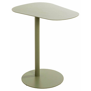 HAKU Möbel Beistelltisch oval Metall grün 53,0 x 38,0 x 60,0 cm, 1 St.