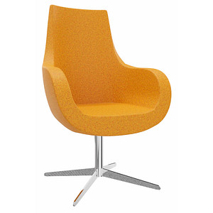 fm Sessel Pirum orange chrom Stoff 71,0 x 71,0 x 105,5 cm, 1 St.