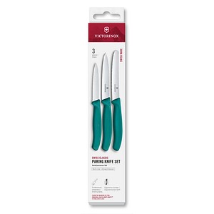 VICTORINOX Küchenmesser  Swiss Classic silber, grün, 1 Set