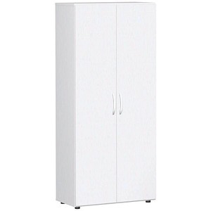 geramöbel Aktenschrank Flex, S-385100-WW weiß 4 Fachböden 80,0 x 42,0 x 180,8 cm