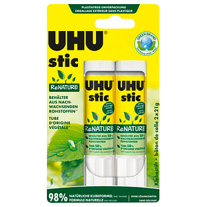 UHU stic ReNATURE Klebestifte 21,0 g, 2 St.
