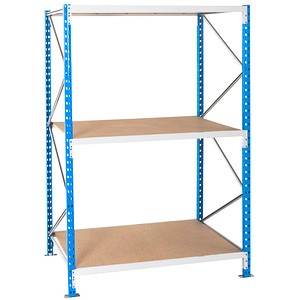 Manorga Schwerlast-Weitspannregal EPSIVOL ZR2020603F4D blau, braun 200,0 x 60,0 x 200,0 cm