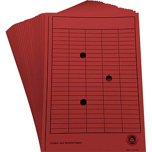 Wekre Sammelmappen DIN A4 rot, 25 St.