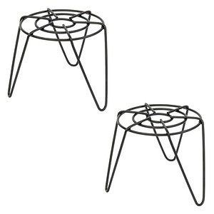 WAGNER® design yourself Pflanzenständer GH 0520 Metall, Ø 22,0 cm schwarz rund, 2 St.