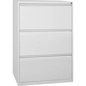 Gürkan Hängeregistraturschrank lichtgrau 3 Schubladen 76,0 x 62,0 x 101,0 cm, 1 St.