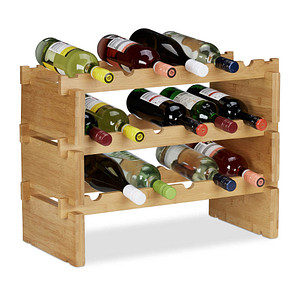 relaxdays Weinregal braun 60,0 x 28,5 x 45,0 cm, 1 St.