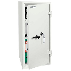 phoenix Tresor FORTRESS Sicherheitsstufe S2 nach EN14450 mit Feuerschutz signalweiß 45,0 x 40,5 x 95,0 cm