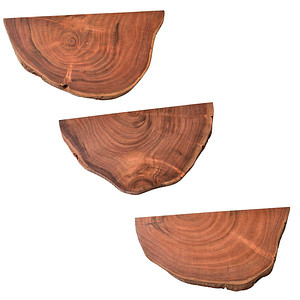 WOHNLING Wandregale-Set braun 49,5 x 26,0 x 4,5 cm, 1 St.