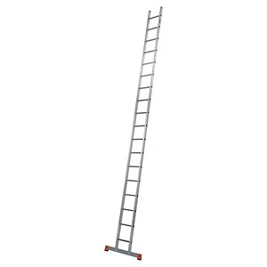 KRAUSE Anlegeleiter MONTO Sibilo silber 18 Sprossen, H: 525,0 cm