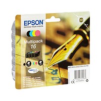 EPSON 16 / T1626 schwarz, cyan, magenta, gelb Druckerpatronen, 4er-Set |  Printus