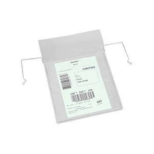 EICHNER Sichttaschen mit Drahtbügel DIN A5 transparent glatt, 50 St.