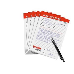Printus Gesprächsnotiz Formulare, 5 Blöcke