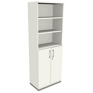 fm Regalschrank Oldenburg, 4260672331840 weiß 80,0 x 44,2 x 222,1 cm, 1 St.