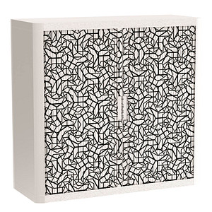 PAPERFLOW easyOffice Black & White Rollladenschrank 62304 2 Fachböden 110,0 x 41,5 x 104,0 cm