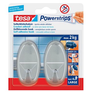 tesa Powerstrips Klebehaken für max. 2,0 kg 38,0 x 70,0 mm, 2 St.
