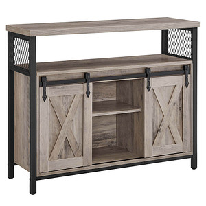 VASAGLE Sideboard, LSC092B02 grau 100,0 x 33,0 x 80,0 cm, 1 St.