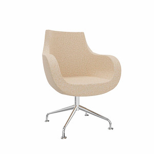fm Sessel Pirum sand chrom Stoff 71,0 x 73,0 x 94,5 cm, 1 St.