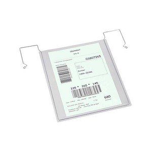 EICHNER Sichttaschen mit Drahtbügel DIN A4 transparent glatt 2,0 mm, 50 St.