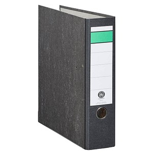 AKTION: 20 Grüner Balken Ordner schwarz marmoriert Karton 8,0 cm DIN A4 AKTION: 20 Grüner Balken Ordner schwarz marmoriert Karton 8,0 cm DIN A4
