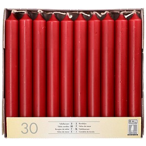 STARPAK Kerzen bordeaux, 30 St.