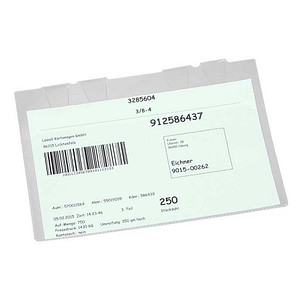 EICHNER Sichttaschen DIN A4 quer transparent glatt 8,0 mm, 50 St.