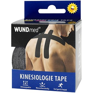 WUNDmed® Tape Kinesiologie 04-038 schwarz 5,0 cm x 5,0 m, 1 St.
