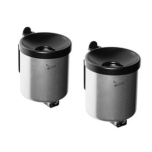 TKG Rondo junior Wandaschenbecher silber, 2 St.