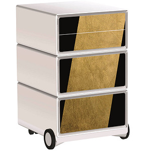 PAPERFLOW easyBox Classic Chic Rollcontainer weiß, bunt 61383 4 Auszüge 39,0 x 43,6 x 64,2 cm