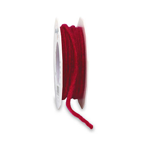 PRÄSENT Kordel aus Wolle Elbe matt rot 5,0 mm x 15,0 m