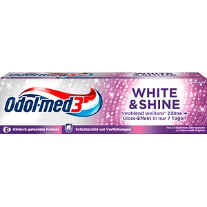 Odol-med3® WHITE & SHINE Zahnpasta 75 ml