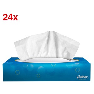 Kleenex® Kosmetiktücherbox Standard 2-lagig weiß, 24x 100 Tücher