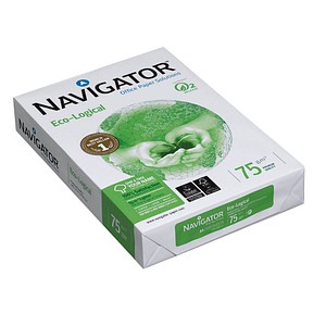 NAVIGATOR Kopierpapier Eco-Logical DIN A4 75 g/qm 500 Blatt NAVIGATOR Kopierpapier Eco-Logical DIN A4 75 g/qm 500 Blatt