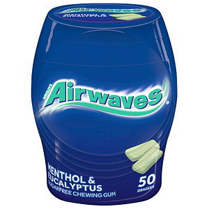 Airwaves MENTHOL & EUKALYPTUS Kaugummis 50 Dragees