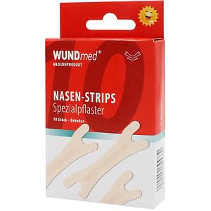 WUNDmed® Pflaster Nasen-Strips 02-096 beige 1,9 x 6,6 cm, 10 St.