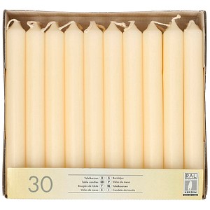 STARPAK Kerzen creme, 30 St.