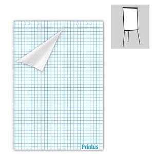 Printus Flipchart-Papier kariert 67,5 x 98,0 cm, 20 Blatt, 5 Blöcke