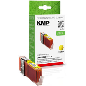 KMP C93  gelb Druckerpatrone kompatibel zu Canon CLI-551 XL Y